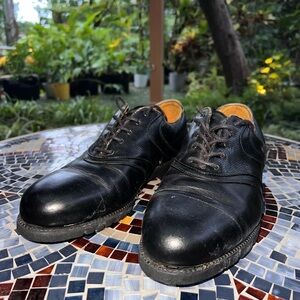 Vintage Nike Black Leather Golf Shoes
